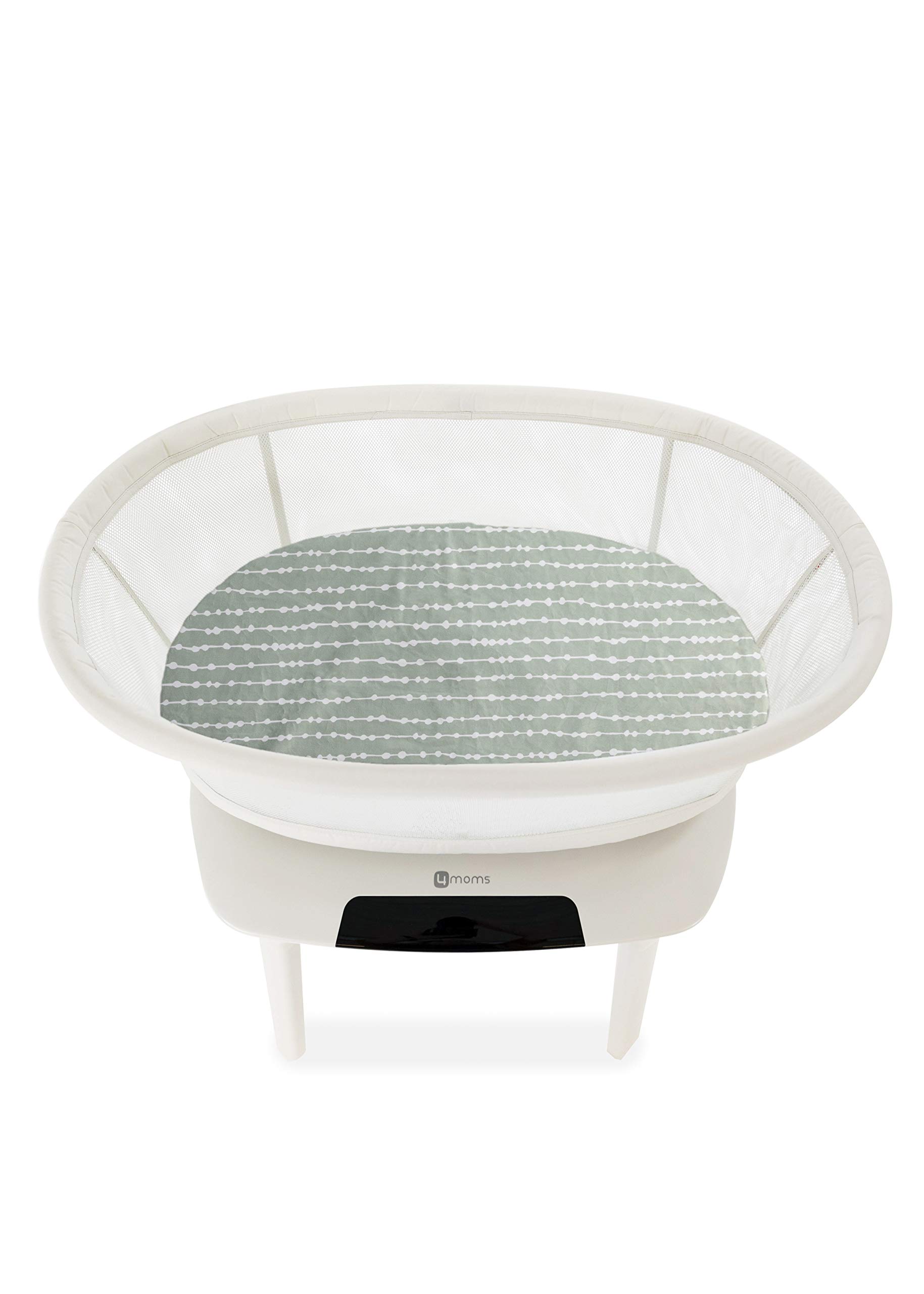 4moms mamaRoo Sleep Waterproof Bassinet Sheet - Beads, Sage - Image 3