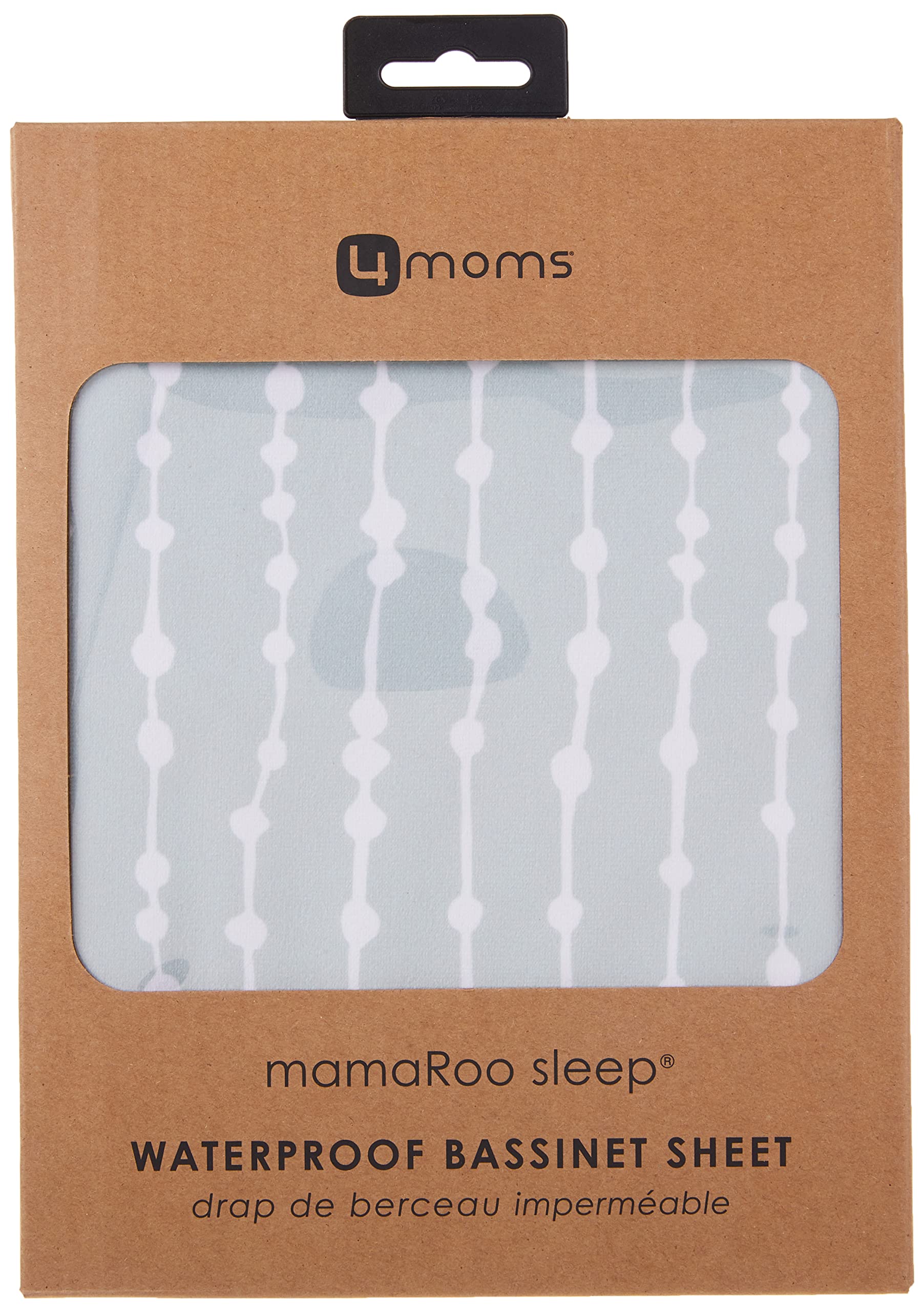 4moms mamaRoo Sleep Waterproof Bassinet Sheet - Beads, Sage - Image 6