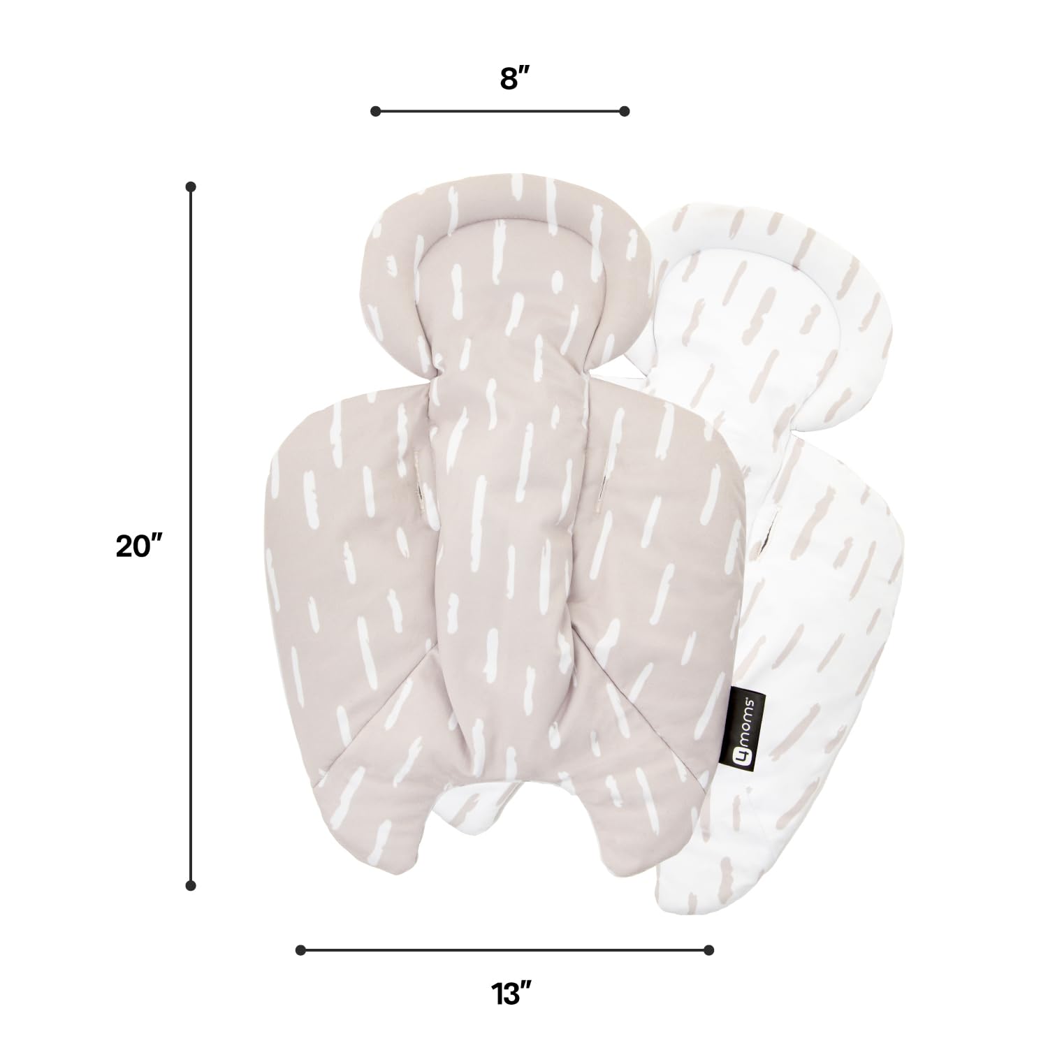 4moms RockaRoo and MamaRoo Infant Insert, Machine Washable, Soft, Plush Fabric, Reversible Design, Sand - Image 5