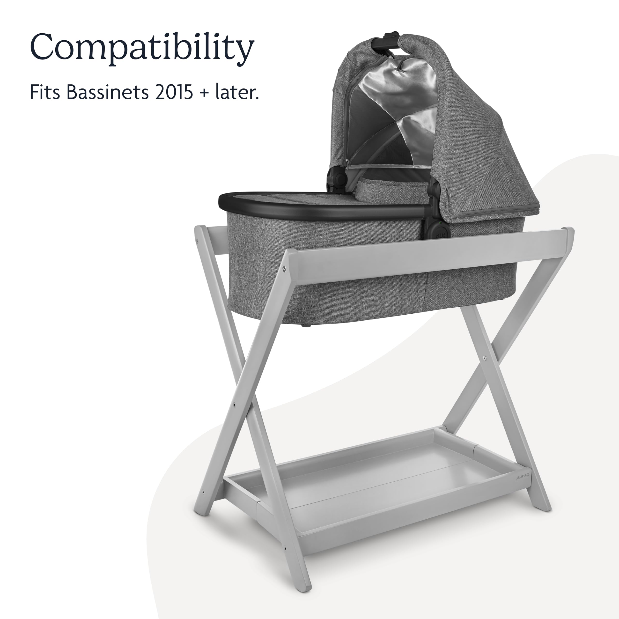 UPPAbaby Bassinet Stand - Quick + Secure Attachment - Natural - Image 4