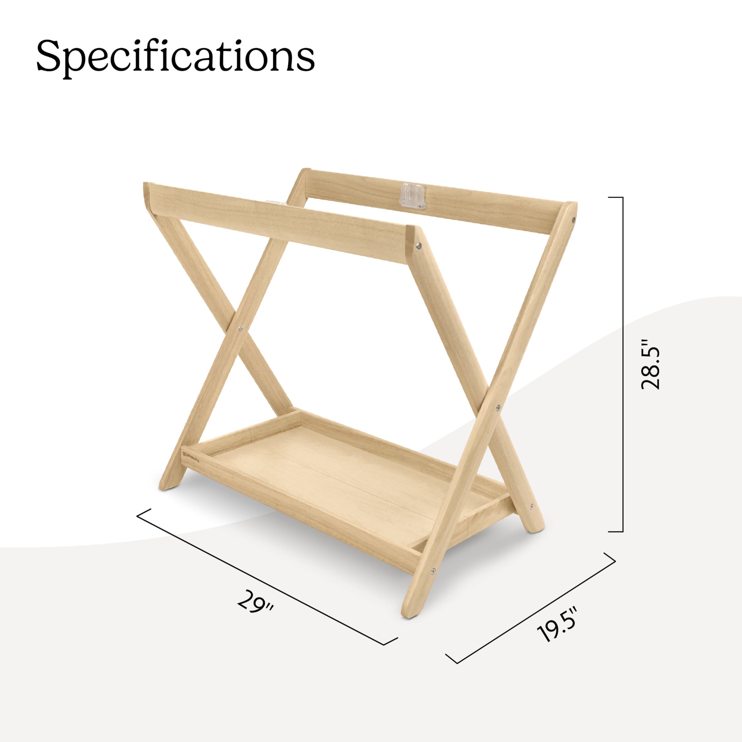 UPPAbaby Bassinet Stand - Quick + Secure Attachment - Natural - Image 7