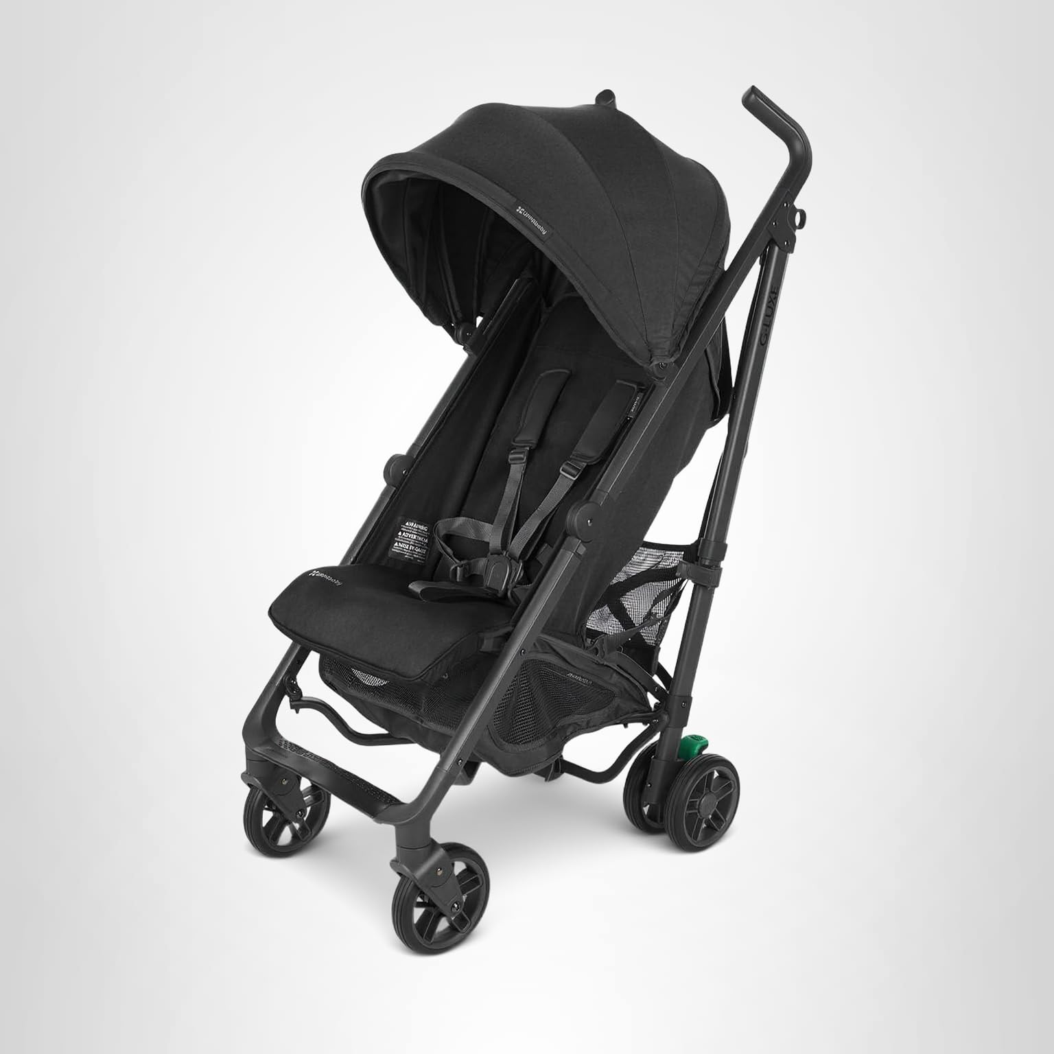 UPPAbaby G-Luxe Umbrella Stroller/Lightweight Design for Easy Travel/One-Step Fold + Recline/XL Basket + Canopy/Cup Holder Included/Jake (Charcoal/Carbon) - Image 8