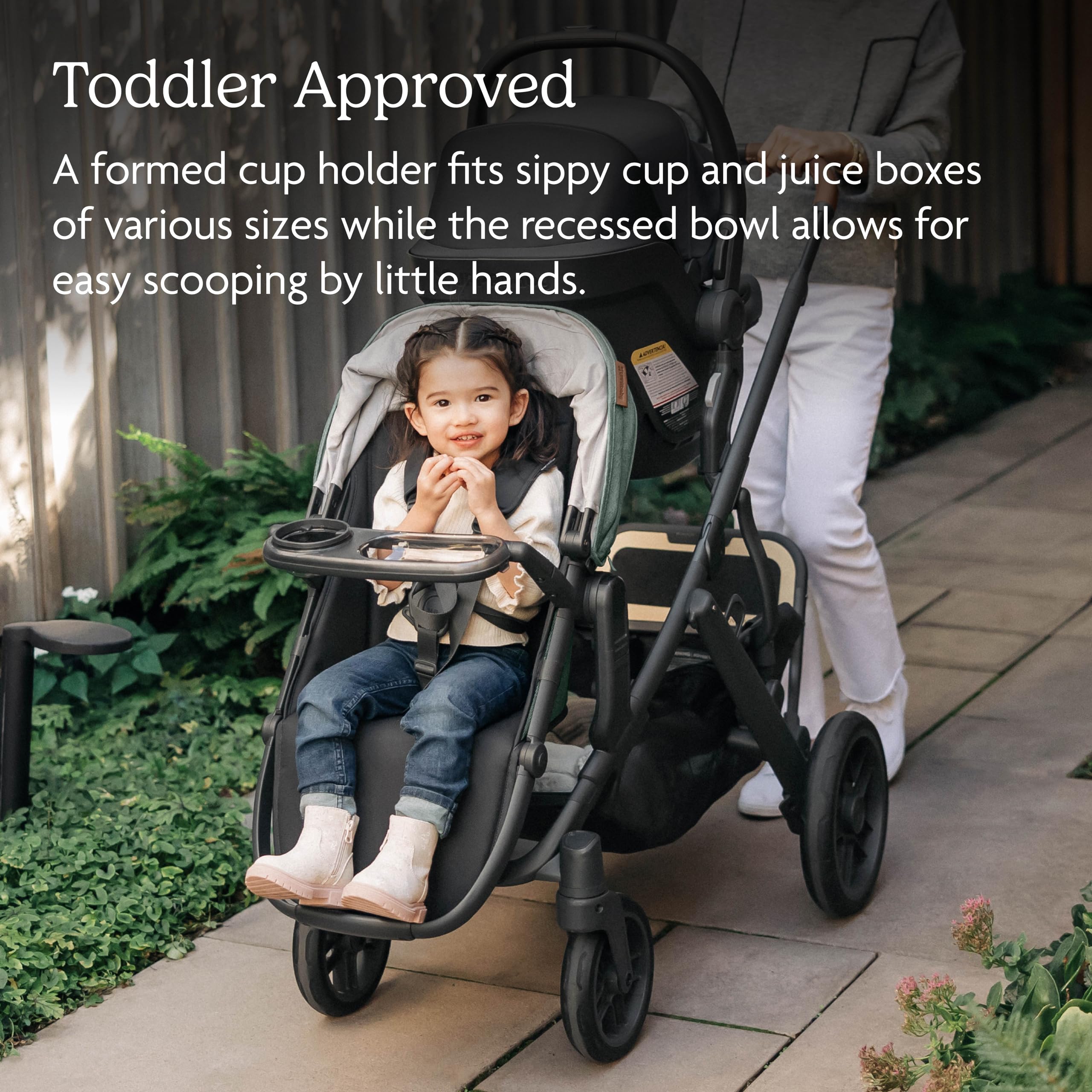 UPPAbaby Snack Tray for Vista, Cruz, RumbleSeat / Quick Attachment / Folds with Stroller - Image 4